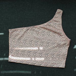 Soft One shoulder Pink top